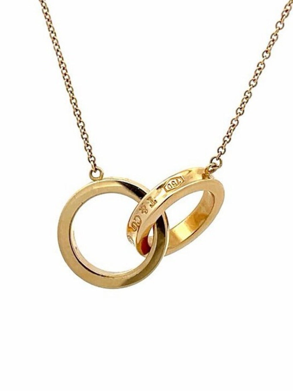 Tiffany & Co. 1837 Gold Interlocking Circles Necklace
